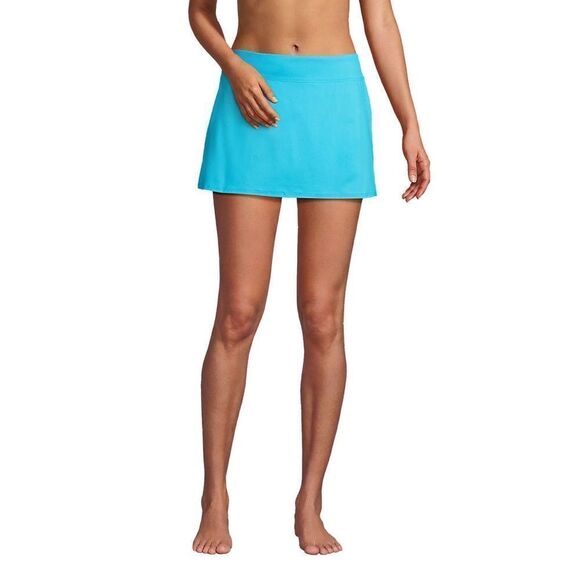 Lands End Tummy Control Swim Skirt Bottoms Turquoise 16 NWT IN PKG - Picture 4 of 8
